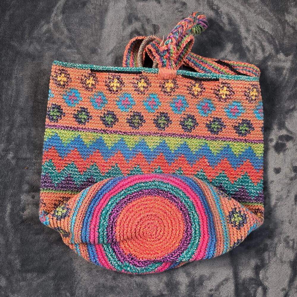 Oaxaca Mochila Bucket Purse Cross-Body Shoulder Bag - Picture 6 of 10